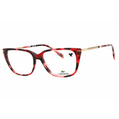 Lacoste Women's Eyeglasses - Havana Red Acetate Cat Eye Full Rim Frame | L2939 615