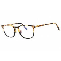Tom Ford Men's Eyeglasses - Havana/Other Acetate Square Full Rim Frame | FT5699-B 056
