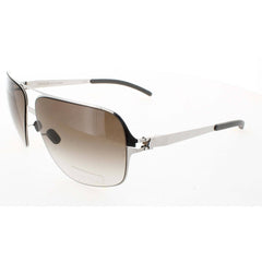 Mykita Unisex Sunglasses - Silver Tone Pilot Frame | NO1 SUN-CASSIUS-SILVER-GREY GRAD