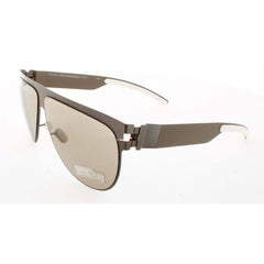 Mykita Unisex Sunglasses - Khaki Full Rim Oval Metal Frame | COLLAB-ELEKTRA-KHAKI