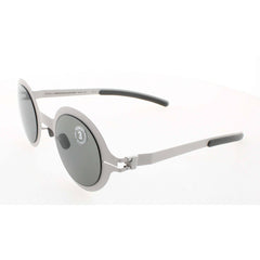 Mykita Unisex Sunglasses - Stone Grey Frame Black Lens | COLLABORATIONS-REGINA-F37