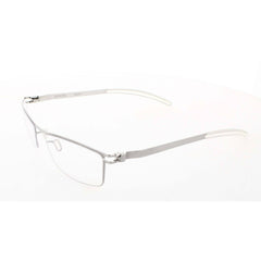 Mykita Unisex Eyeglasses - Silver Rectangular Metal Frame | NO1-DAVE-SILVERLINE 007