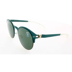 Mykita Unisex Sunglasses - Opal Oval Frame Green Lens | DECADES-SERAPHINA-GOLD OPAL