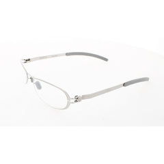 Mykita Unisex Eyeglasses - Silver Metal Oval Full Rim Frame | NO1-ELLEN-SILVER 001
