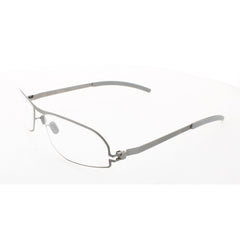 Mykita Unisex Eyeglasses - Grey Metal Rectangular Full Rim Frame | NO1-EMMA-GREY 004