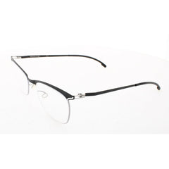 Mykita Unisex Eyeglasses - Silver/Black Full Rim Frame | LITE-HEIKKI-SILVER-BLACK