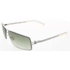 Mykita Unisex Sunglasses - Silver Metal Rectangular Full Rim Frame | HUGO-SILVER-SUN