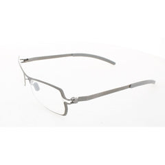 Mykita Unisex Eyeglasses - Grey Metal Rectangular Full Rim Frame | NO1-JEANNE-GREY 004