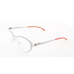 Mykita Unisex Eyeglasses - Shiny Silver Cat Eye Frame | NO1-KIWI-SHINNY-SILVER 051