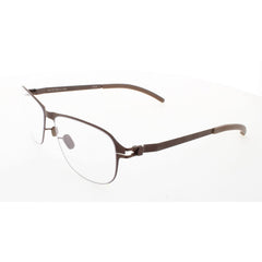 Mykita Unisex Eyeglasses - Brown Metal Square Shape Full Rim Frame | NO1-LEE-BROWN 005