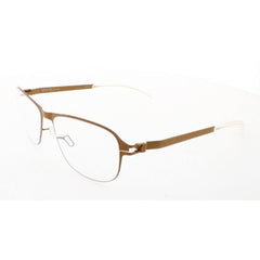 Mykita Unisex Eyeglasses - Ochre Metal Square Shape Full Rim Frame | NO1-LEE-OCHRE 136