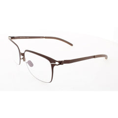 Mykita Unisex Eyeglasses - Brown Metal Square Full Rim Frame | NO1-LIDIA-BROWN 005