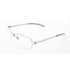 Mykita Unisex Eyeglasses - Silver Metal Cat Eye Full Rim Frame | NO1-LINDY-SILVER 001