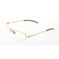 Mykita Unisex Eyeglasses - Gold Metal Rectangular Shape Frame | NO1-MARILYN-GOLD 003