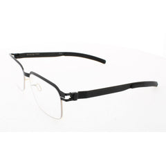 Mykita Unisex Eyeglasses - Matt Black/Gold Frame | M-BUDDY-MATT BLACK-DEMO COL 056