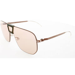 Mykita Unisex Sunglasses - Brown/Olive Metal Frame | M-CAYENNE-BROWN/OLIVE-LIGHT BROWN