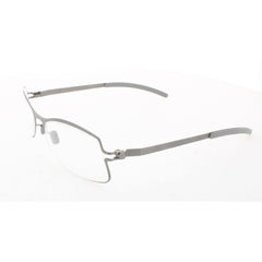 Mykita Unisex Eyeglasses - Grey Metal Cat Eye Full Rim Frame | NO1-MILAN-GREY 004