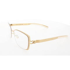 Mykita Unisex Eyeglasses - Gold Metal Square Full Rim Frame | M-NANA-GOLD-DEMO COL 003