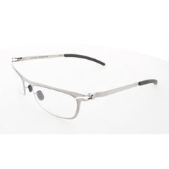 Mykita Unisex Eyeglasses - Silver Rectangular Frame | N01-ROSE-SILVER-DEMO COL 001