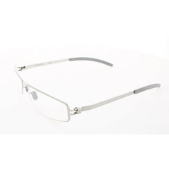Mykita Unisex Eyeglasses - Silver Rectangular Full Rim Frame | NO1 -RAY-SILVER-DEMO