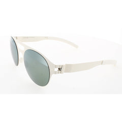 Mykita Unisex Sunglasses - Off White Metal Round Frame | NO1 SUN-HUDSON-OFF WHITE 029