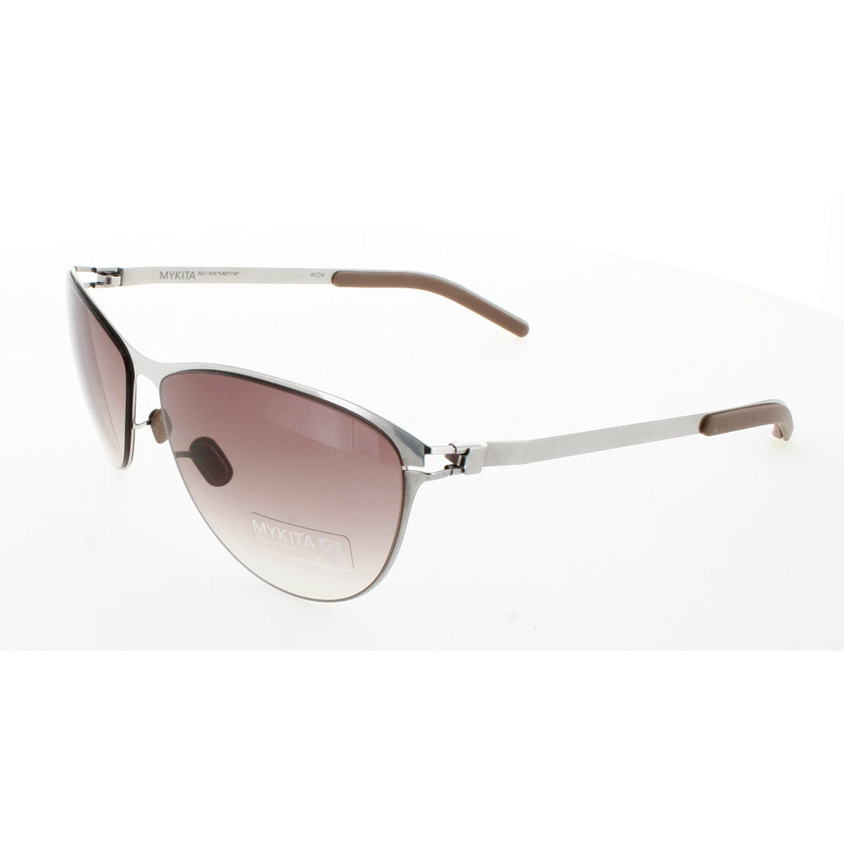 Mykita Unisex Sunglasses - Silver Violet Metal Frame | NO1  display picture 1