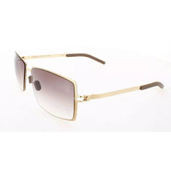Mykita Unisex Sunglasses - Gold Line Rectangular Frame | NO1 SUN-LEONA-GOLD LINE 006
