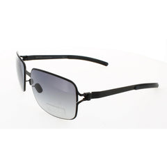 Mykita Unisex Sunglasses - Black Metal Rectangular Frame | NO1 SUN-MAJA-BLACK 002