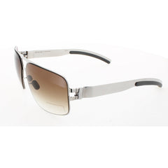 Mykita Unisex Sunglasses - Shiny Silver Metal Frame | NO1 SUN-TYRONE-SHINNY SILVER 051