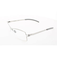 Mykita Unisex Eyeglasses - Silver Metal Rectangular Frame | NO1-ANIA-SILVER -DEMO