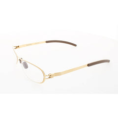 Mykita Unisex Eyeglasses - Gold Metal Oval Shape Full Rim Frame | NO1-ELLEN-GOLD-DEMO