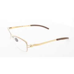 Mykita Unisex Eyeglasses - Gold Metal Rectangular Full Rim Frame | NO1-HEIDI-GOLD 003