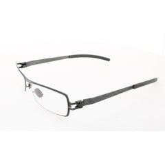 Mykita Unisex Eyeglasses - Graphite Rectangular Full Rim Frame | NO1-JENNY-GRAPHITE