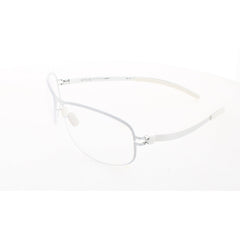Mykita Unisex Eyeglasses - Silver/Offwhite Frame | NO1-LAURENT-SILVER/OFFWHITE-DEMO