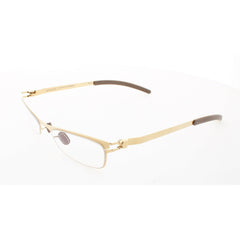 Mykita Unisex Eyeglasses - Gold Rectangular Full Rim Frame | NO1-MATHILDE-GOLD 003