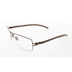Mykita Unisex Eyeglasses - Brown Rectangular Frame | NO1-PATRICK-BROWN-DEMO COL 005