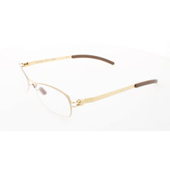 Mykita Unisex Eyeglasses - Gold Rectangular Full Rim Frame | NO1-SOLVEIG-GOLD 003