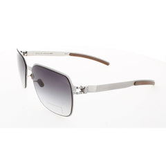 Mykita Unisex Sunglasses - Silver Grid Metal Square Frame | NO1-TENZIN-SILVER GRID 023