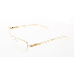 Mykita Unisex Eyeglasses - Gold Metal Rectangular Full Rim Frame | NO1-ODILE-GOLD 003