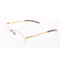 Mykita Unisex Eyeglasses - Gold Metal Oval Shape Full Rim Frame | NO1-OPHELIA-GOLD