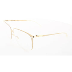 Mykita Unisex Eyeglasses - Glossy Gold Metal Square Frame | LITE-PEPPI-GLOSSY-GOLD 013