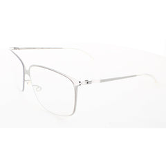 Mykita Unisex Eyeglasses - Shiny Silver Square Frame | LITE-PEPPI-SHINNY-SILVER 051