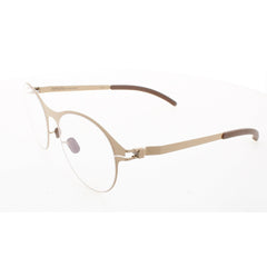 Mykita Unisex Eyeglasses - Nude Metal Round Shape Full Rim Frame | DECADES-POPPY-NUDE