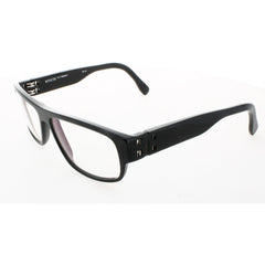 Mykita Unisex Eyeglasses - Black Plastic Rectangular Frame | NO2-RONALD-BLACK 001