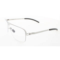 Mykita Unisex Eyeglasses - Shinny Silver Square Frame | NO1-TILL-SHINNY-SILVER 051
