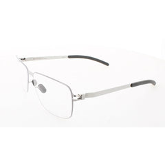 Mykita Unisex Eyeglasses - Shiny Silver Square Frame | NO1-ULRICH-SHINNY-SILVER 051