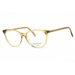 Gant Women's Eyeglasses - Shiny Yellow Cat Eye Frame Clear Demo Lens | GA4149 039