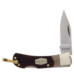 Schrade Knife - Old Timer Stainless Steel Blade Delrin Small Lockback, 2.2 inch | SC1OT