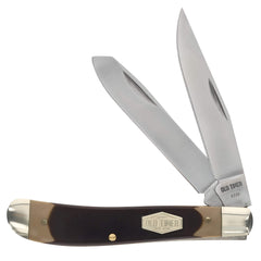 Schrade Folding Knife - Old Timer Gunstock Trapper Sawcut Handle, 6.9 inch | SC94OT