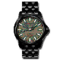 Protek Men's Watch - USMC Series Quartz Sand Dial Black Titanium Bracelet | 3106BR